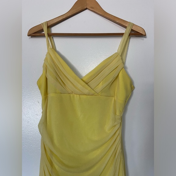 Vintage sparkly yellow chiffon layered princess dress with brand Jessica y2k - Picture 4 of 4